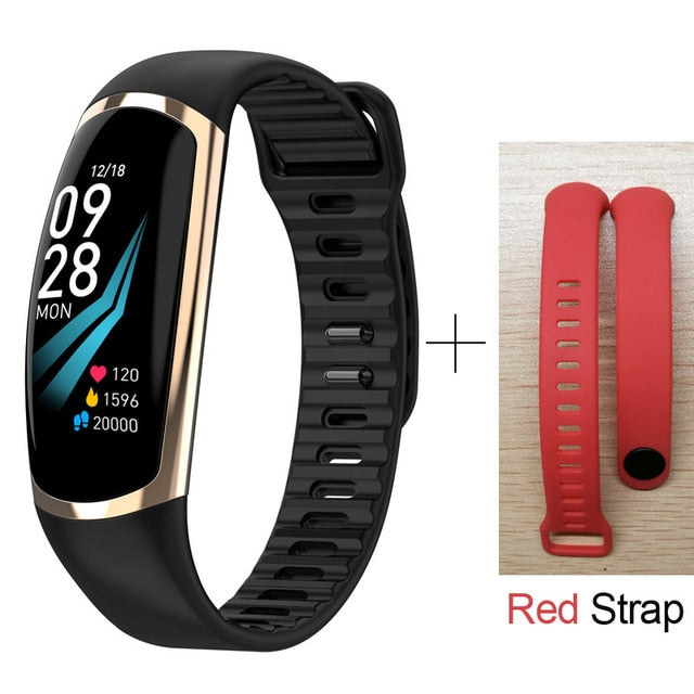 Smart Bracelet R16 Men Women Heart Rate Watch Sleep Monitor Blood Pressure Fitness Tracker Android IOS Color Message Sport Band - Amzon World