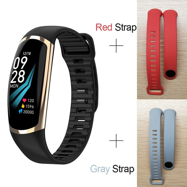 Smart Bracelet R16 Men Women Heart Rate Watch Sleep Monitor Blood Pressure Fitness Tracker Android IOS Color Message Sport Band - Amzon World