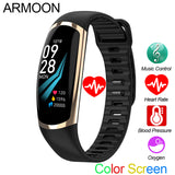 Smart Bracelet R16 Men Women Heart Rate Watch Sleep Monitor Blood Pressure Fitness Tracker Android IOS Color Message Sport Band - Amzon World