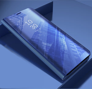 Smart Mirror Flip Case For Samsung Galaxy S10 M30 A10E A20E A70 A40 A50 A30 A20 A10 A60 A80 A90 Case Clear View Flip Phone Cover - Amzon World