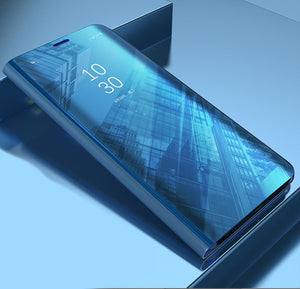 Smart Mirror Flip Case For Samsung Galaxy S10 M30 A10E A20E A70 A40 A50 A30 A20 A10 A60 A80 A90 Case Clear View Flip Phone Cover - Amzon World