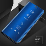 Smart Mirror Flip Phone Case For Samsung Galaxy J4 J6 A6 A8 Plus J8 A7 2018 View Cover For Samsung A5 A7 J3 J5 J7 2017 A8 Case - Amzon World