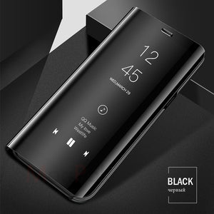 Smart Mirror Flip Phone Case For Samsung Galaxy J4 J6 A6 A8 Plus J8 A7 2018 View Cover For Samsung A5 A7 J3 J5 J7 2017 A8 Case - Amzon World
