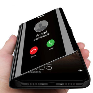 Smart Mirror Flip Phone Case For Xiaomi Mi 9 SE 8 A1 A2 Lite 5X 6X Clear View Cover for Redmi Note 7 6 5 Pro 4 4A 4X 6A 5A Prime - Amzon World