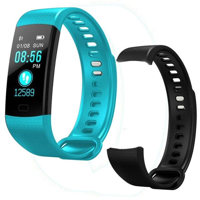 Smart Watch Sports Fitness Activity Heart Rate Tracker Blood Pressure wristband IP67 Waterproof band Pedometer for IOS Android - Amzon World