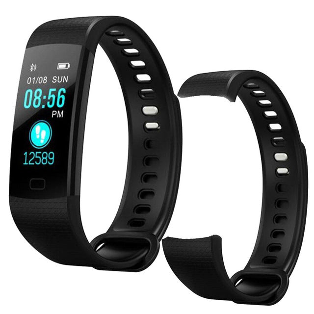 Smart Watch Sports Fitness Activity Heart Rate Tracker Blood Pressure wristband IP67 Waterproof band Pedometer for IOS Android - Amzon World