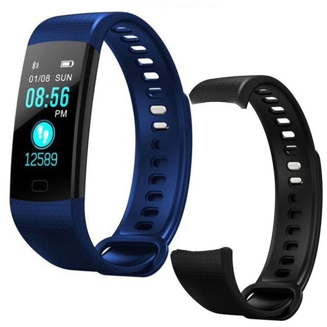 Smart Watch Sports Fitness Activity Heart Rate Tracker Blood Pressure wristband IP67 Waterproof band Pedometer for IOS Android - Amzon World