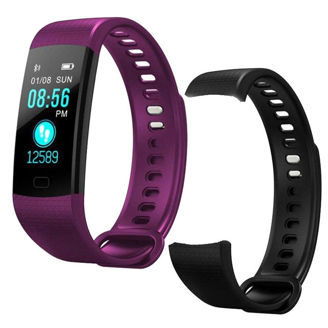 Smart Watch Sports Fitness Activity Heart Rate Tracker Blood Pressure wristband IP67 Waterproof band Pedometer for IOS Android - Amzon World