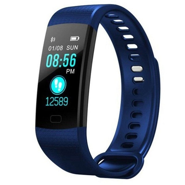 Smart Watch Sports Fitness Activity Heart Rate Tracker Blood Pressure wristband IP67 Waterproof band Pedometer for IOS Android - Amzon World