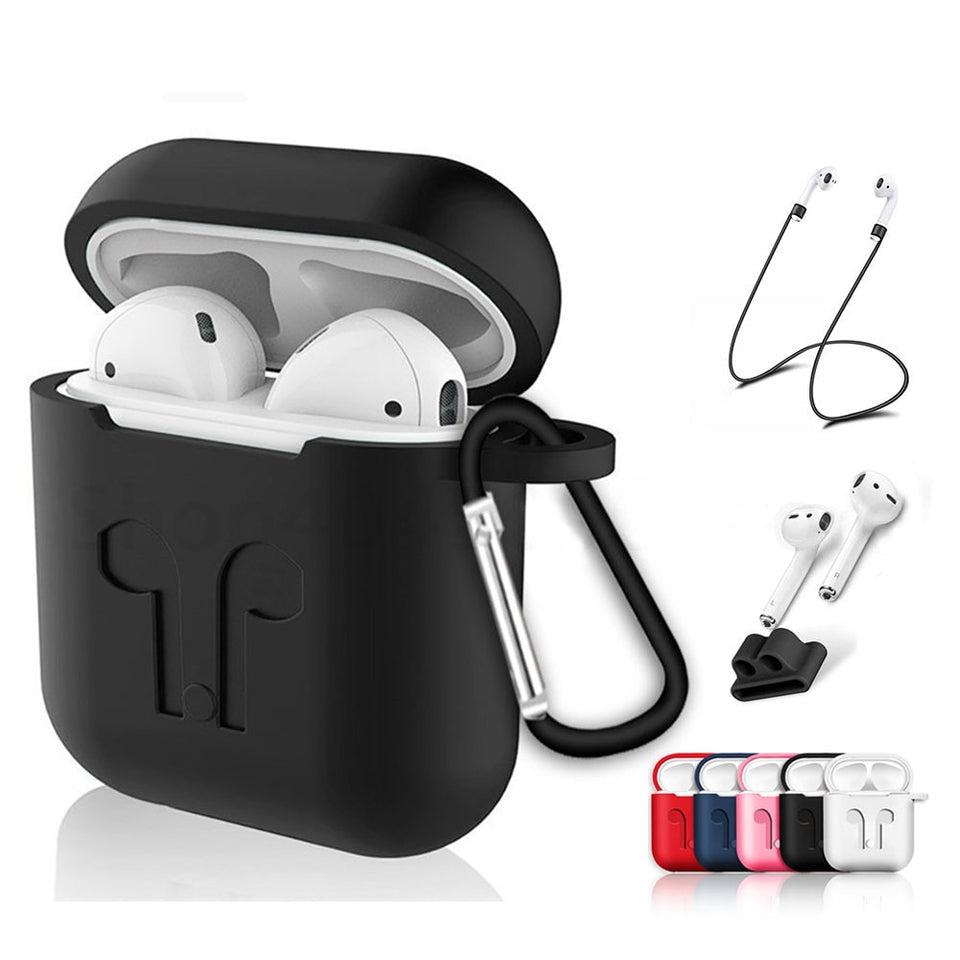 Soft Silicone Case For Airpods For Air Pods Shockproof Earphone Protective Cover Waterproof for iphone 7 8 Headset Accessories - Amzon World