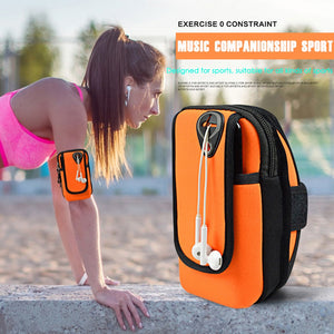 Sport Armband Running Flip Bag Case for iPhone Samsung Universal Smartphone Mobile Phone Earphone Holes Keys Arm Bags Pouch - Amzon World