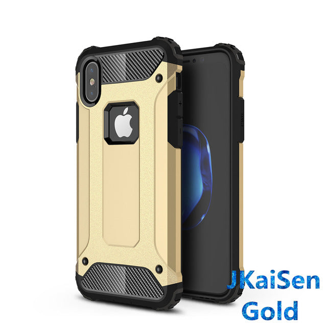Strong Hybrid Tough Shockproof Armor Phone Back Case for iPhone 5 5S SE 6 6S 7 8 Plus X XS XR MAX Hard Rugged Impact Cover Cases - Amzon World