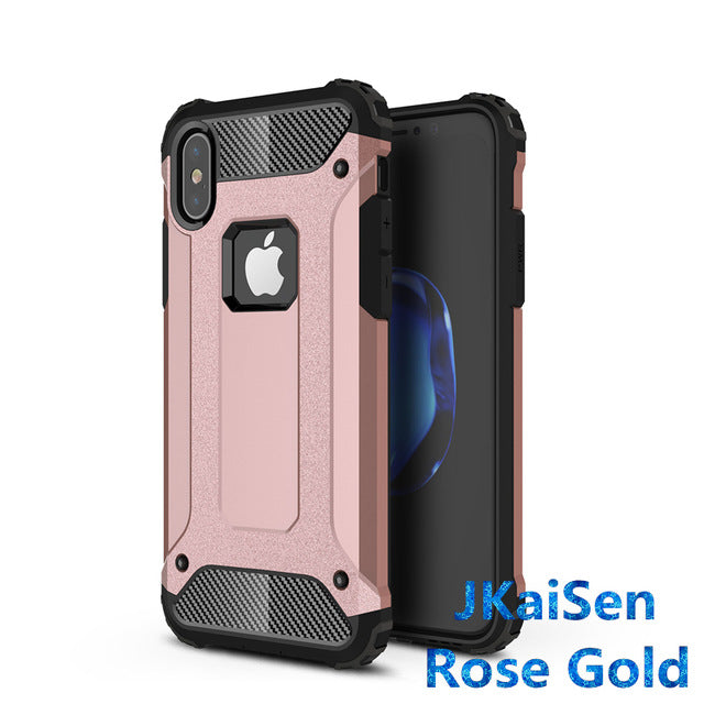 Strong Hybrid Tough Shockproof Armor Phone Back Case for iPhone 5 5S SE 6 6S 7 8 Plus X XS XR MAX Hard Rugged Impact Cover Cases - Amzon World
