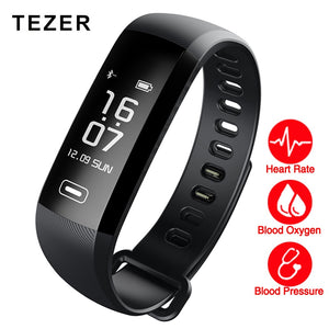 TEZER R5MAX blood pressure heart rate monitor Blood oxygen 50 Letter message push large smart Fitness Bracelet Watch intelligent - Amzon World