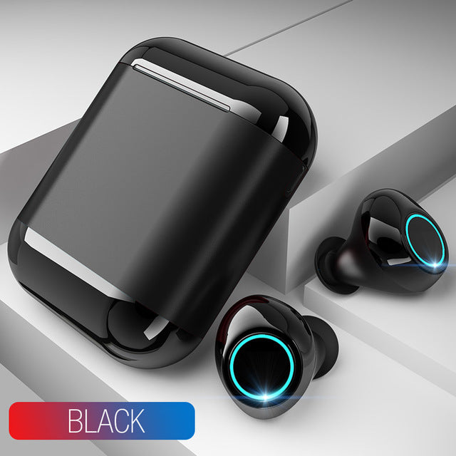 TOMKAS Bluetooth Headphones TWS Earbuds Wireless Bluetooth Earphones Stereo Headset Bluetooth Earphone With Mic and Charging Box - Amzon World