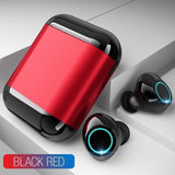 TOMKAS Bluetooth Headphones TWS Earbuds Wireless Bluetooth Earphones Stereo Headset Bluetooth Earphone With Mic and Charging Box - Amzon World