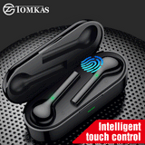 TOMKAS Mini TWS Bluetooth Wireless Earphone Headphones Freebud Touch Control Sport Headset With Dual Microphone For Mobile Phone - Amzon World