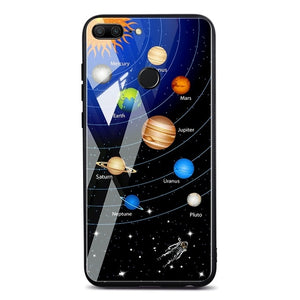 TOMKAS Space Case For Huawei P20 Lite Pro Mate 10 Lite Cases Cover P Smart Glass Coque Phone Case on for Huawei Honor 9 Lite 10 - Amzon World