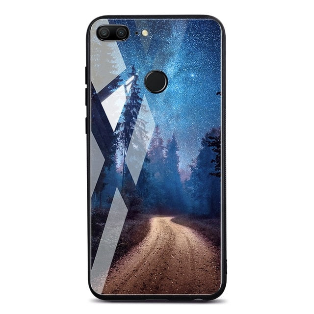 TOMKAS Space Case For Huawei P20 Lite Pro Mate 10 Lite Cases Cover P Smart Glass Coque Phone Case on for Huawei Honor 9 Lite 10 - Amzon World