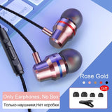 TOMKAS Wired Earbuds Headphones 3.5mm In Ear Earphone Earpiece With Mic Stereo Headset 5 Color For Samsung Xiaomi Phone Computer - Amzon World