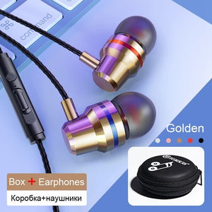 TOMKAS Wired Earbuds Headphones 3.5mm In Ear Earphone Earpiece With Mic Stereo Headset 5 Color For Samsung Xiaomi Phone Computer - Amzon World