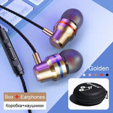 TOMKAS Wired Earbuds Headphones 3.5mm In Ear Earphone Earpiece With Mic Stereo Headset 5 Color For Samsung Xiaomi Phone Computer - Amzon World