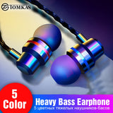 TOMKAS Wired Earbuds Headphones 3.5mm In Ear Earphone Earpiece With Mic Stereo Headset 5 Color For Samsung Xiaomi Phone Computer - Amzon World