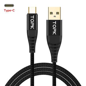 AN42 3A Quick Charge 3.0 USB Type C Cable for Xiaom Redmi Note 7 Fast Charging Type-C Cable for Samsung S9 S10 Plus USB C - Amzon World