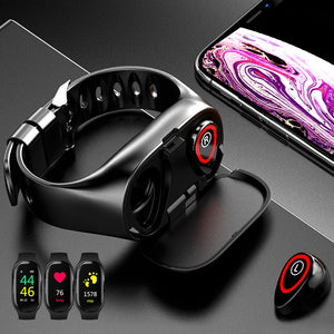 TWS Bluetooth 5.0 Earphone Wireless Headphones for phone Smart Watch with Heart Rate Monitor True Wireless Stereo Sports Earbuds - Amzon World