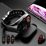 TWS Bluetooth 5.0 Earphone Wireless Headphones for phone Smart Watch with Heart Rate Monitor True Wireless Stereo Sports Earbuds - Amzon World