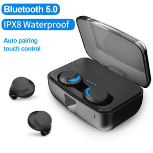 TWS IPX8 Waterproof wireless earphone bluetooth5.0 Touch Control Headset mini in-ear earbuds Auto Pairing for iPhone XS max - Amzon World