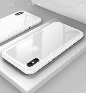 Tempered Glass Case For iPhone 7 8 6 6s Plus High Quality Clear Soft Silicone Glass Cover For iPhone 11 Pro X XR XS Max Cases - Amzon World