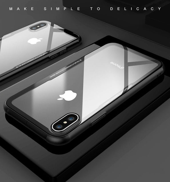 Tempered Glass Case For iPhone 7 8 6 6s Plus High Quality Clear Soft Silicone Glass Cover For iPhone 11 Pro X XR XS Max Cases - Amzon World