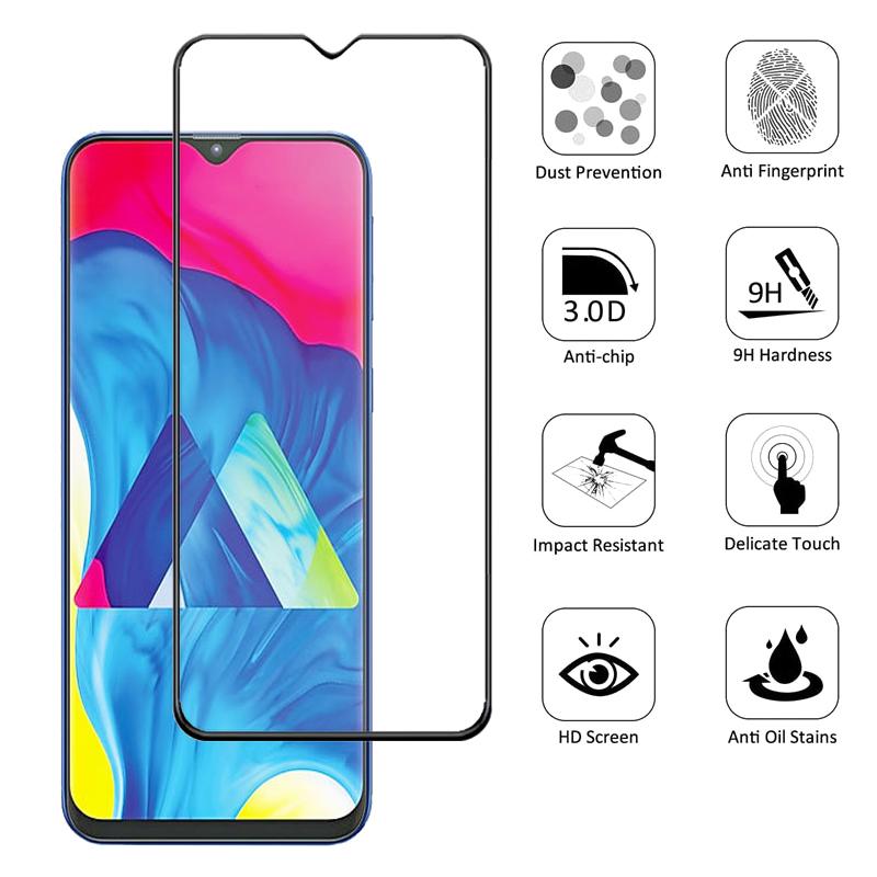 Tempered Glass For Samsung Galaxy A20 A10 A50 A40 A30 M10 M20 M30 Screen Protector for Samsung A20 Full Cover Protection Glass - Amzon World