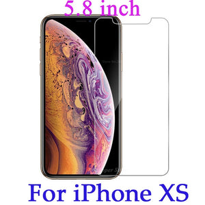 Tempered Glass For iPhone XS XR XS MAX Screen Protector Cover For iPhone 8 X 7 6 6S Plus 5 5S SE XS 6.1 6.5 5.8 inch 2019 - Amzon World