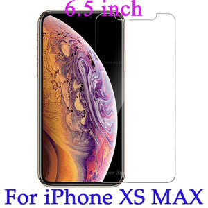 Tempered Glass For iPhone XS XR XS MAX Screen Protector Cover For iPhone 8 X 7 6 6S Plus 5 5S SE XS 6.1 6.5 5.8 inch 2019 - Amzon World