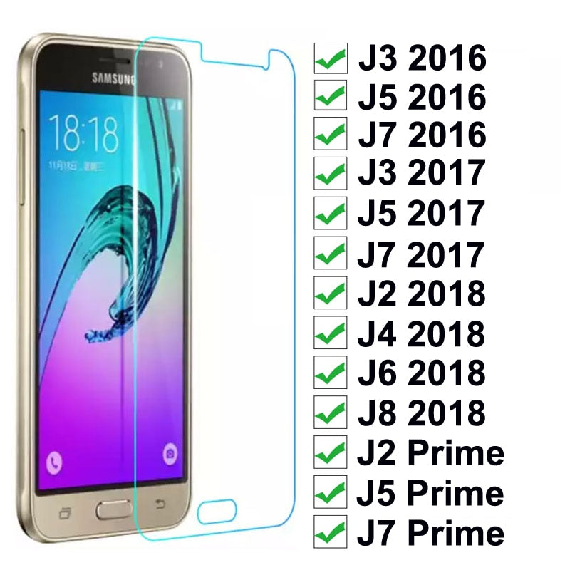 Tempered Glass On For Samsung Galaxy J3 J5 J7 2016 2017 J2 J5 J7 Prime Screen Protector For Samsung J2 J4 J6 J8 Protective Film - Amzon World