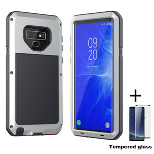 Tempered glass+Full Protective Luxury Doom Armor Metal Case Shockproof Cover For Samsung S7 S8 S10 S10Plus S9 S9Plus Note8 Note9 - Amzon World