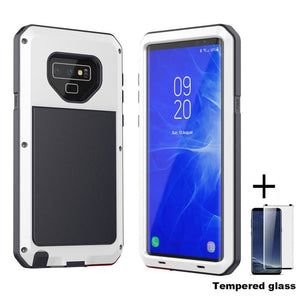 Tempered glass+Full Protective Luxury Doom Armor Metal Case Shockproof Cover For Samsung S7 S8 S10 S10Plus S9 S9Plus Note8 Note9 - Amzon World