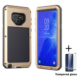 Tempered glass+Full Protective Luxury Doom Armor Metal Case Shockproof Cover For Samsung S7 S8 S10 S10Plus S9 S9Plus Note8 Note9 - Amzon World
