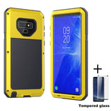 Tempered glass+Full Protective Luxury Doom Armor Metal Case Shockproof Cover For Samsung S7 S8 S10 S10Plus S9 S9Plus Note8 Note9 - Amzon World