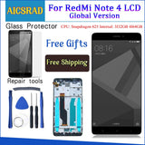 Tested LCD Display +Frame For Xiaomi Redmi Note 4 Global Version Snapdragon 625 Touch Screen LCD Digitizer Redmi Note 4X - Amzon World