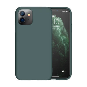 Thin Soft Case For iPhone 7 8 6 6s Plus 5S 4 Original Liquid Silicone Cover Candy Color Coque Capa For iPhone X Xs 11 Pro Max XR - Amzon World