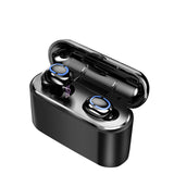 True Bluetooth 5.0 Earphone HBQ TWS Wireless Headphons Sport Handsfree Earbuds 3D Stereo Gaming Headset With Mic Charging Box - Amzon World