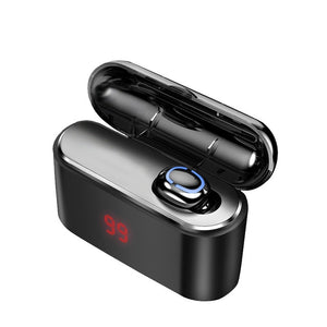 True Bluetooth 5.0 Earphone HBQ TWS Wireless Headphons Sport Handsfree Earbuds 3D Stereo Gaming Headset With Mic Charging Box - Amzon World