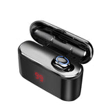 True Bluetooth 5.0 Earphone HBQ TWS Wireless Headphons Sport Handsfree Earbuds 3D Stereo Gaming Headset With Mic Charging Box - Amzon World