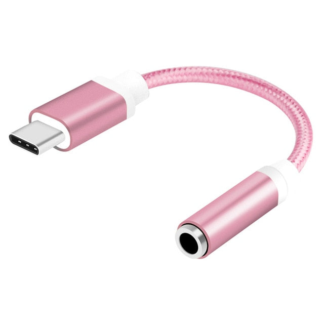 Type-C to 3.5mm Jack Converter Earphone Audio Adapter Cable Type USB C to 3.5 mm Headphone Aux Cable for Huawei P20 Lite Mate 20 - Amzon World