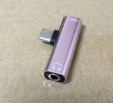 Type C to Type-C 3.5mm Aux Audio Charge Adapter for Huawei P30 P20 Pro Xiaomi Mi 8 6 Samsung S8 S9 Plus 3.5mm Headphone Adapter - Amzon World