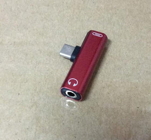 Type C to Type-C 3.5mm Aux Audio Charge Adapter for Huawei P30 P20 Pro Xiaomi Mi 8 6 Samsung S8 S9 Plus 3.5mm Headphone Adapter - Amzon World