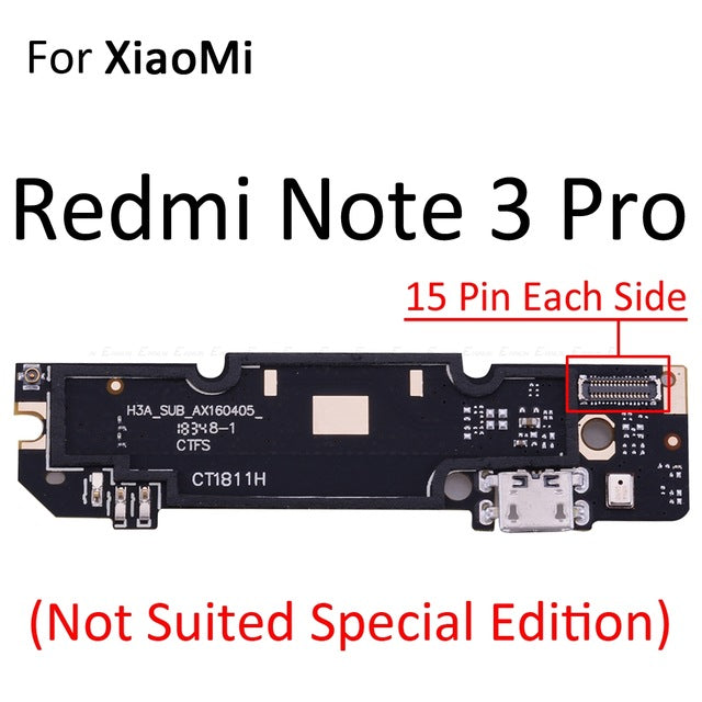 USB Power Charging Connector Plug Port Dock Flex Cable For Xiaomi Redmi 2 2A 3S 4A 4X 5A Note 4X Global 2 4 Note 3 Pro 5A - Amzon World